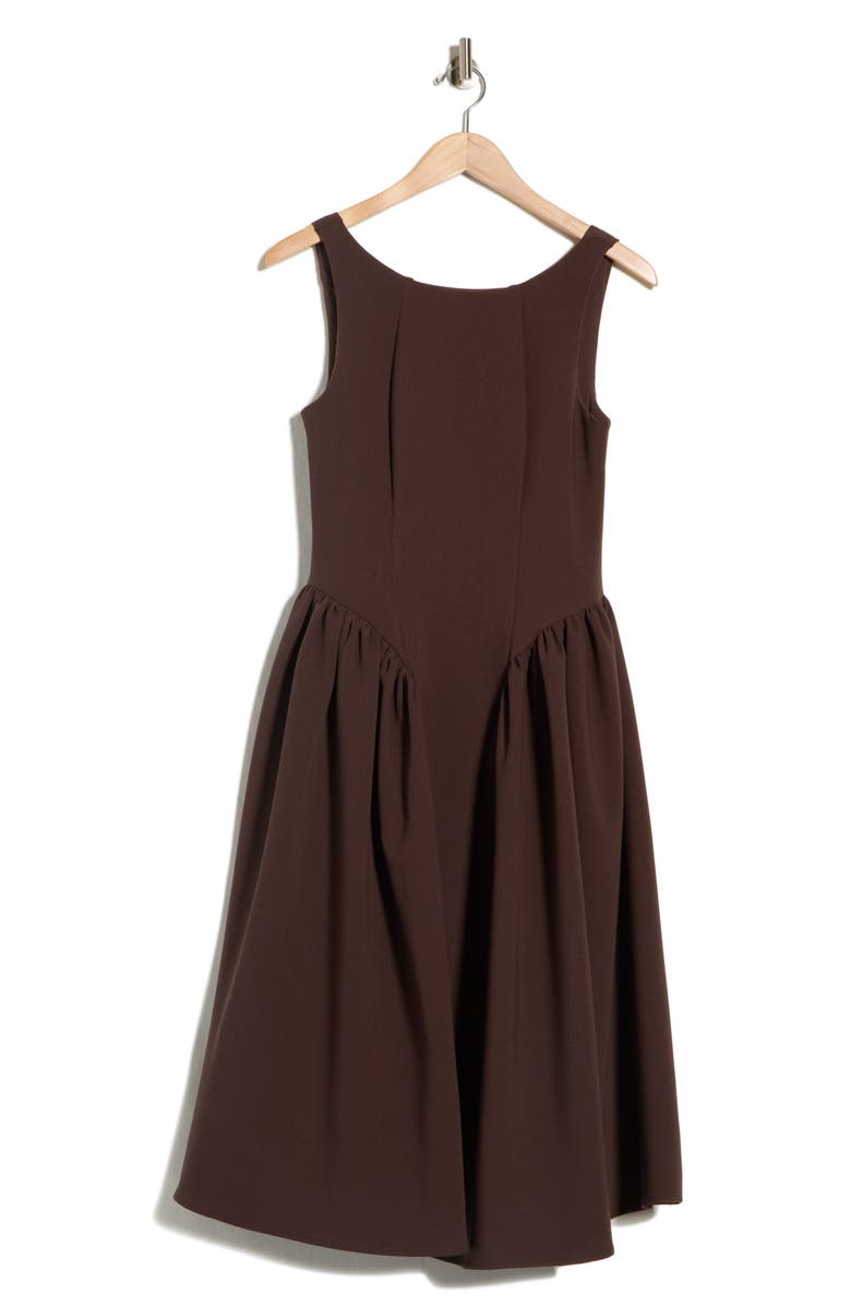 EDIT by JASON WU Drop Waist Midi Dress, Main, color, Fudge