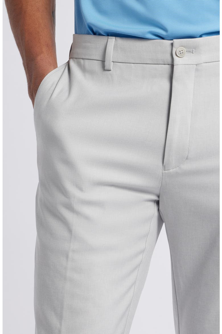 Mèlange Flat Front Dress Pants, Alternate, color, BRITISH GREY