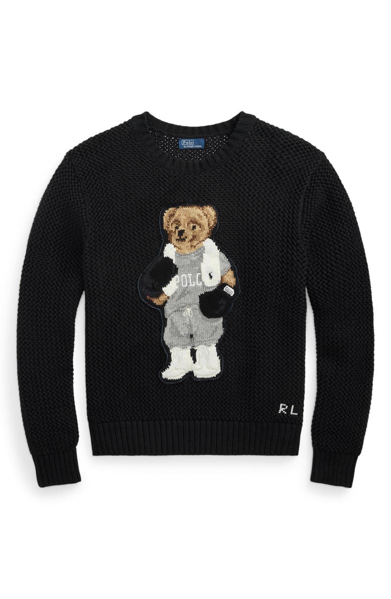 Polo Ralph Lauren Polo Bear Cotton Crewneck Sweater, Alternate, color,