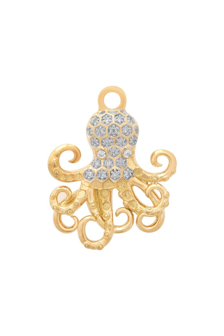 Nantucket 18k Gold Diamond Octopus Pendant, Main, color, 18K YELLOW GOLD