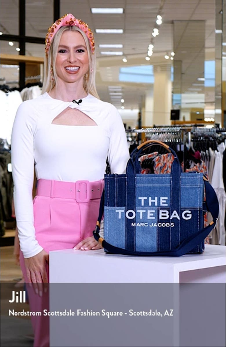 The Denim Medium Tote Bag, sales video thumbnail