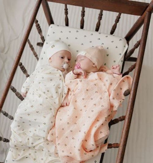 Ely's & Co. Aurora Classics Modal Cherry Print Collection Footie In Brown