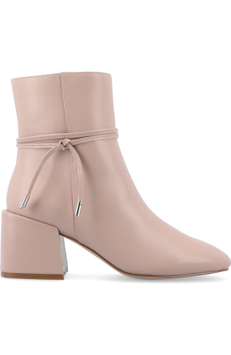 Journee Collection Beverly Block Heel Bootie, Alternate, color, Blush