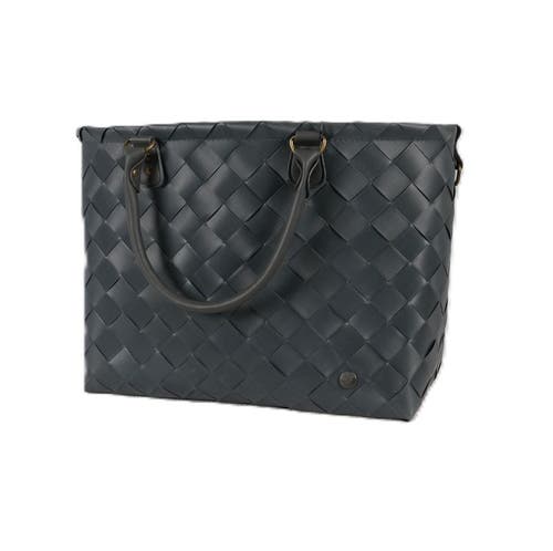 Handed By Saint Tropez Recycled Plastic Weekender Bag In Dark Grey
