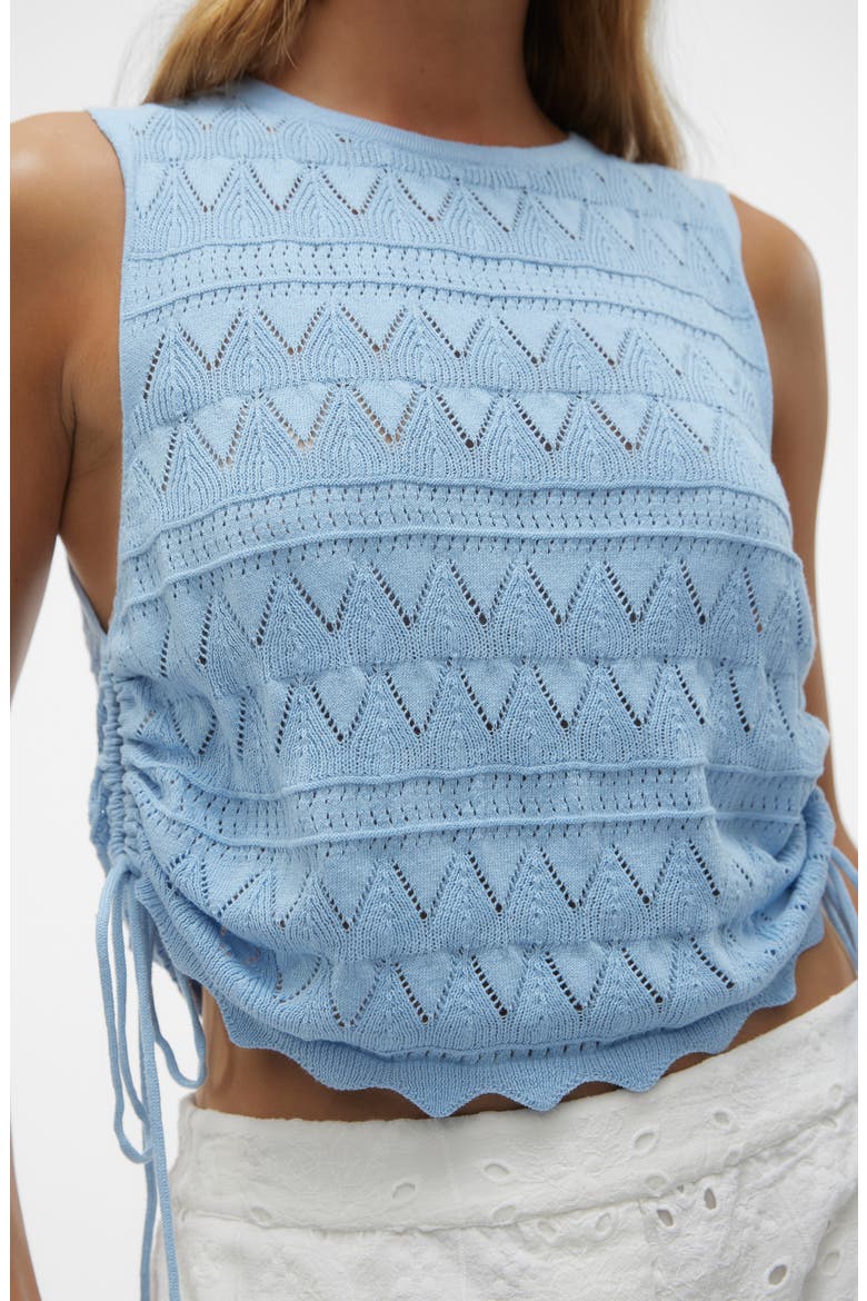 Bali Open Stitch Knit Cotton Tank, Alternate, color, DUTCH CANAL
