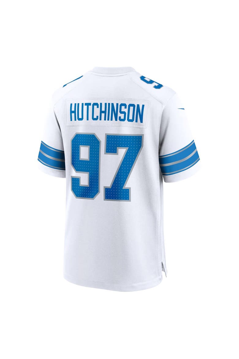 Men's Nike Aidan Hutchinson White Detroit Lions Game Jersey, Alternate, color, White