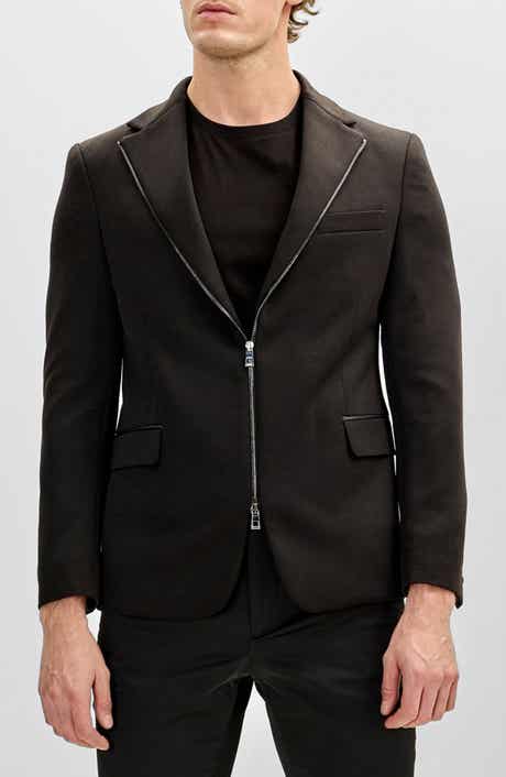 RON TOMSON Notch Lapel Zip Blazer