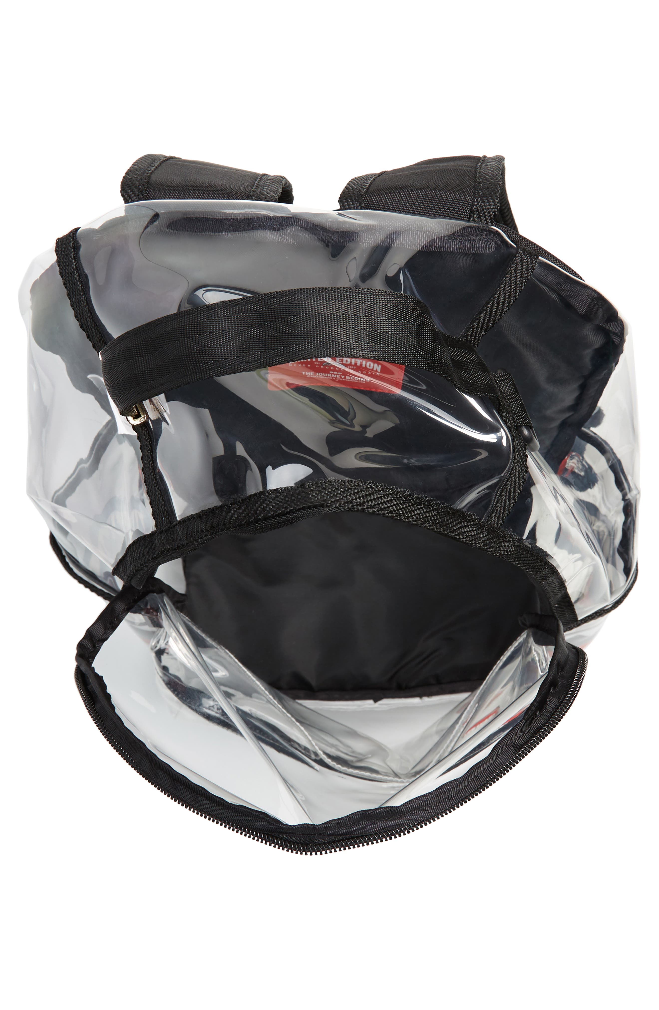 Sprayground 20/20 Double Cargo Side Shark Clear Backpack, Alternate, color, 