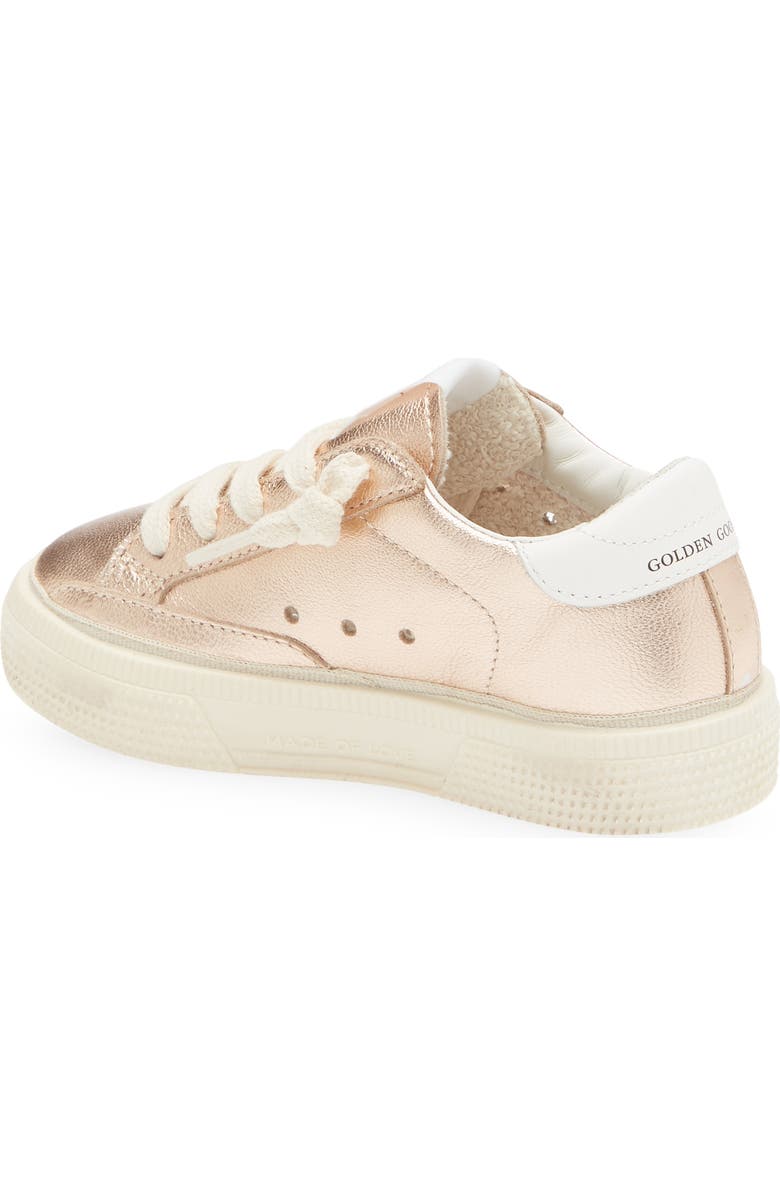 Golden Goose Kids' May Metallic Leather Low Top Sneaker, Alternate, color,