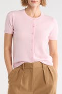 JASON WU Cashmere Short Sleeve Cardigan