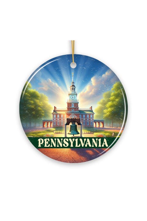 Liberty Bell Independence Hall Pennsylvania Ornament