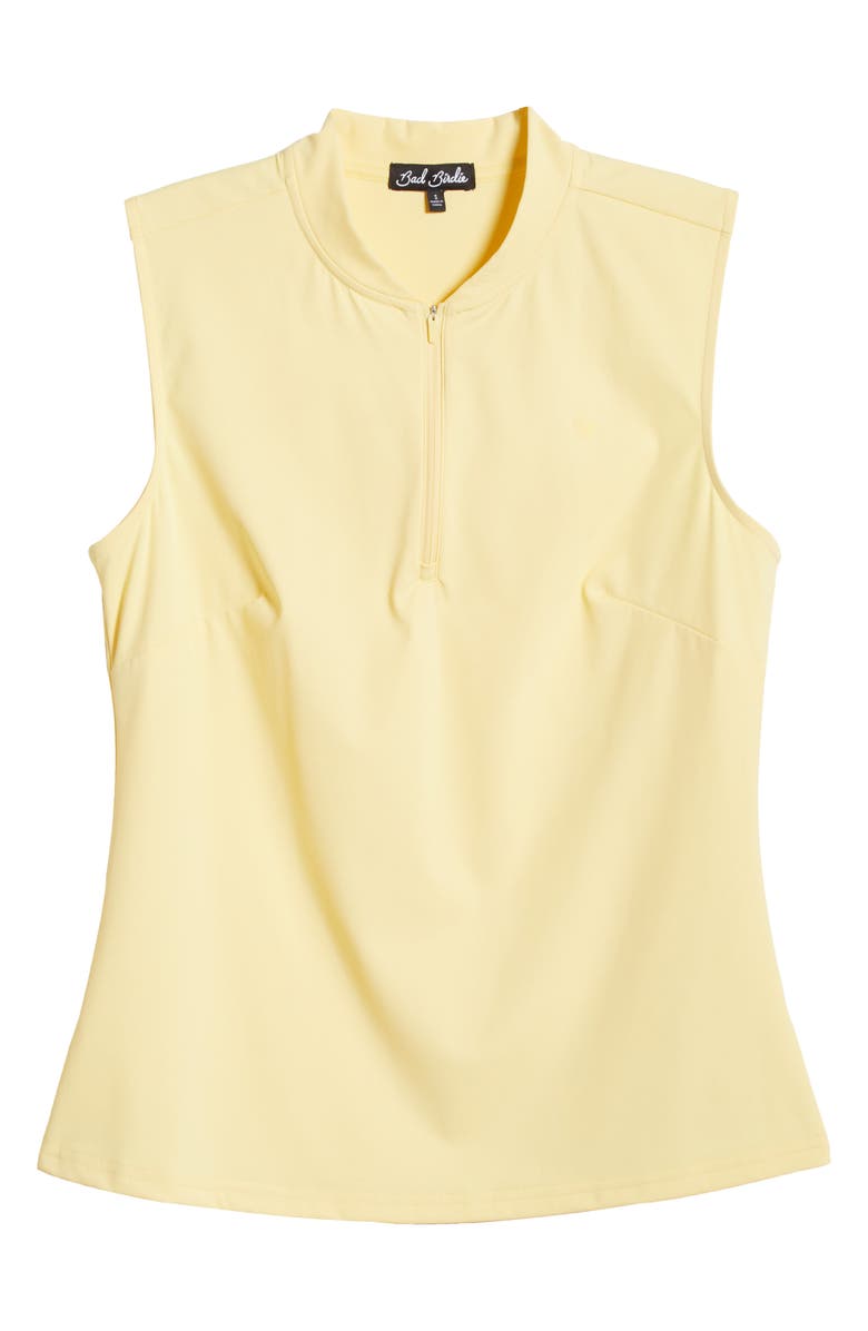 Bad Birdie Blade Collar Performance Golf Sleeveless Polo, Alternate, color, Pale Banana