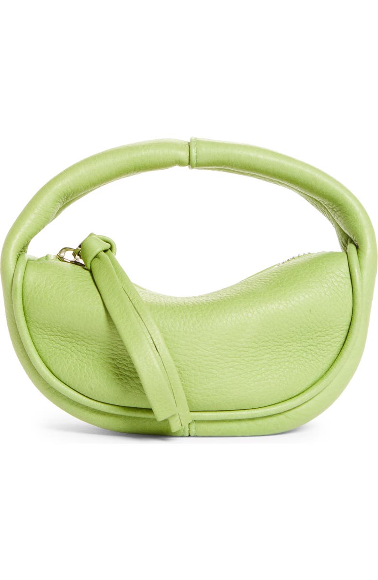 By Far Micro Cush Leather Top Handle Bag, Main, color,