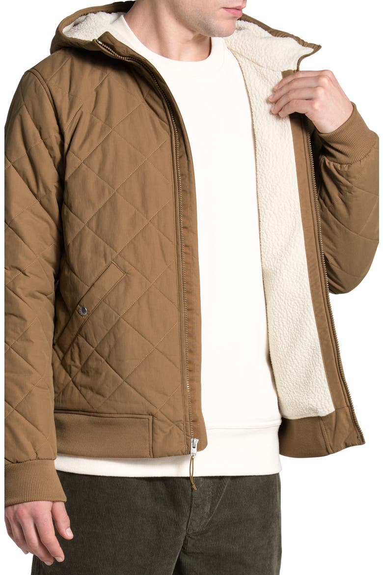 Cuchillo Water Resistant Full Zip Hoodie, Alternate, color, UTILITY BROWN
