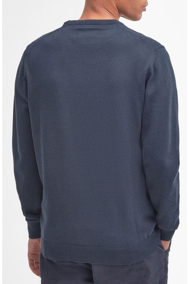 Pima Cotton Crewneck Sweater, Alternate, color, NAVY