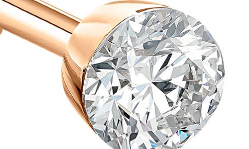 MARIA TASH MARIA TASH INVISIBLE DIAMOND THREADED STUD EARRING 