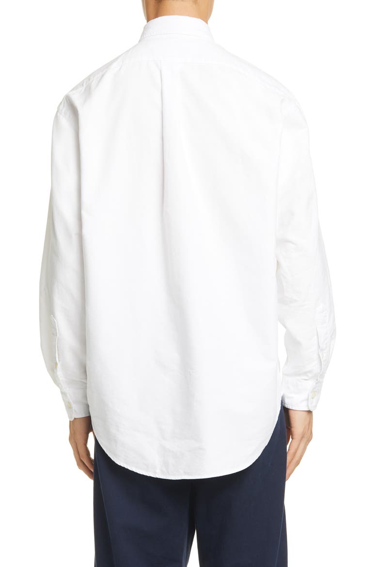 Big Button-Down Oxford Shirt, Alternate, color, BSR WHITE
