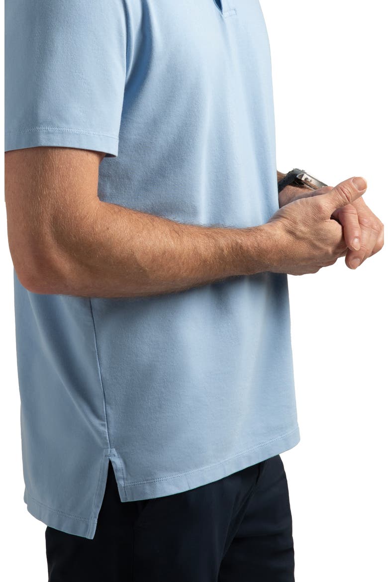 Pinehurst Classic Fit Cotton Blend Golf Polo, Alternate, color, BLUE JAY