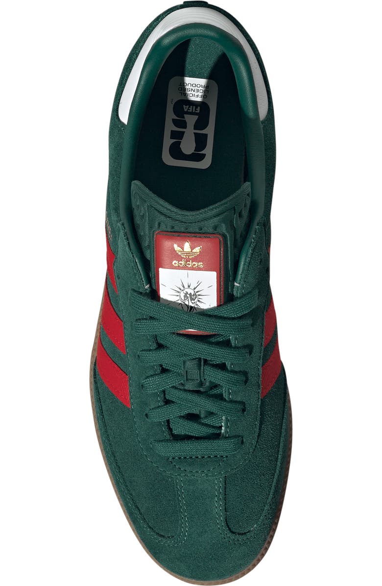 adidas x FIFA Gender Inclusive Samba OG Sneaker, Alternate, color, Team Dark Green/ Scarlet