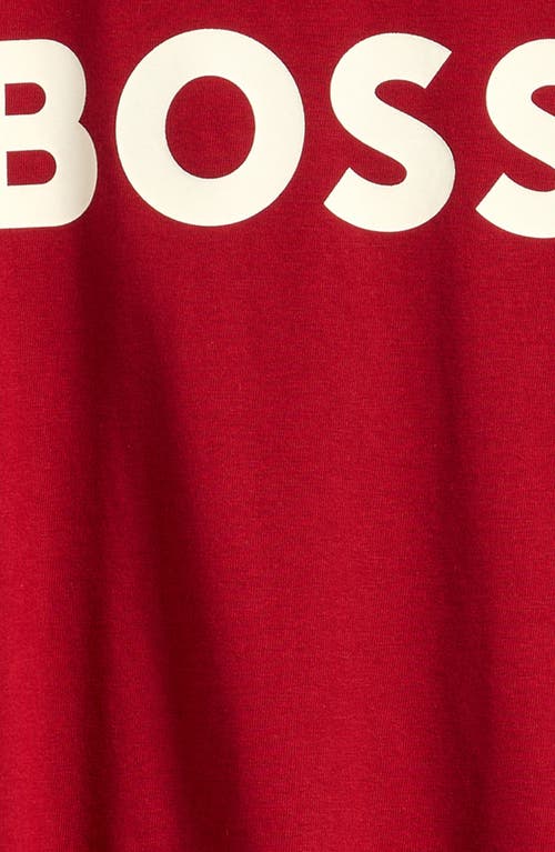 Bosswear Boss Kidswear Kids' Cotton Logo T-shirt In Red