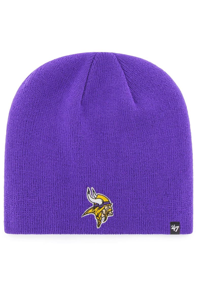 Men's '47 Purple Minnesota Vikings Secondary Logo Knit Beanie, Main, color, Purple