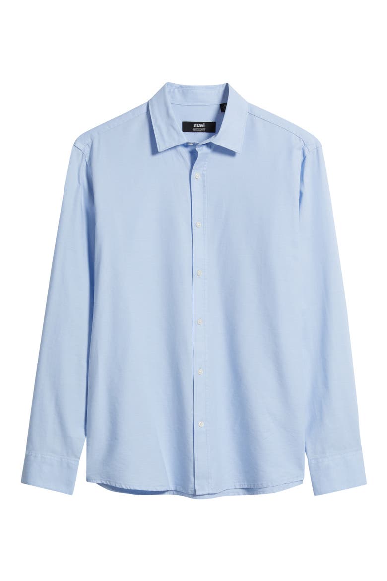 Cotton Blend Button-Up Shirt, Alternate, color, WINDSURFER