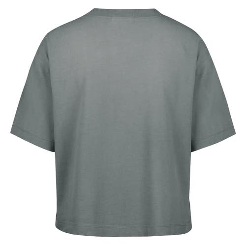 47 Brand '47  Gray Las Vegas Raiders Florentina Montauk Cropped T-shirt