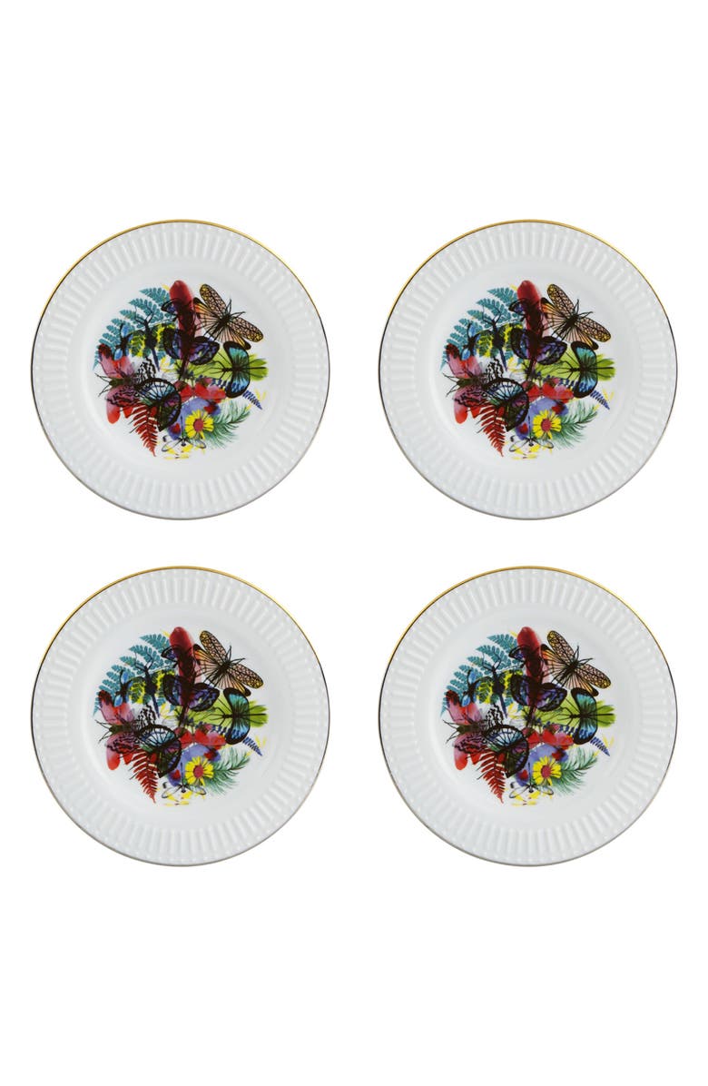 Christian Lacroix Caribe Set of 4 Dessert Plates, Main, color,