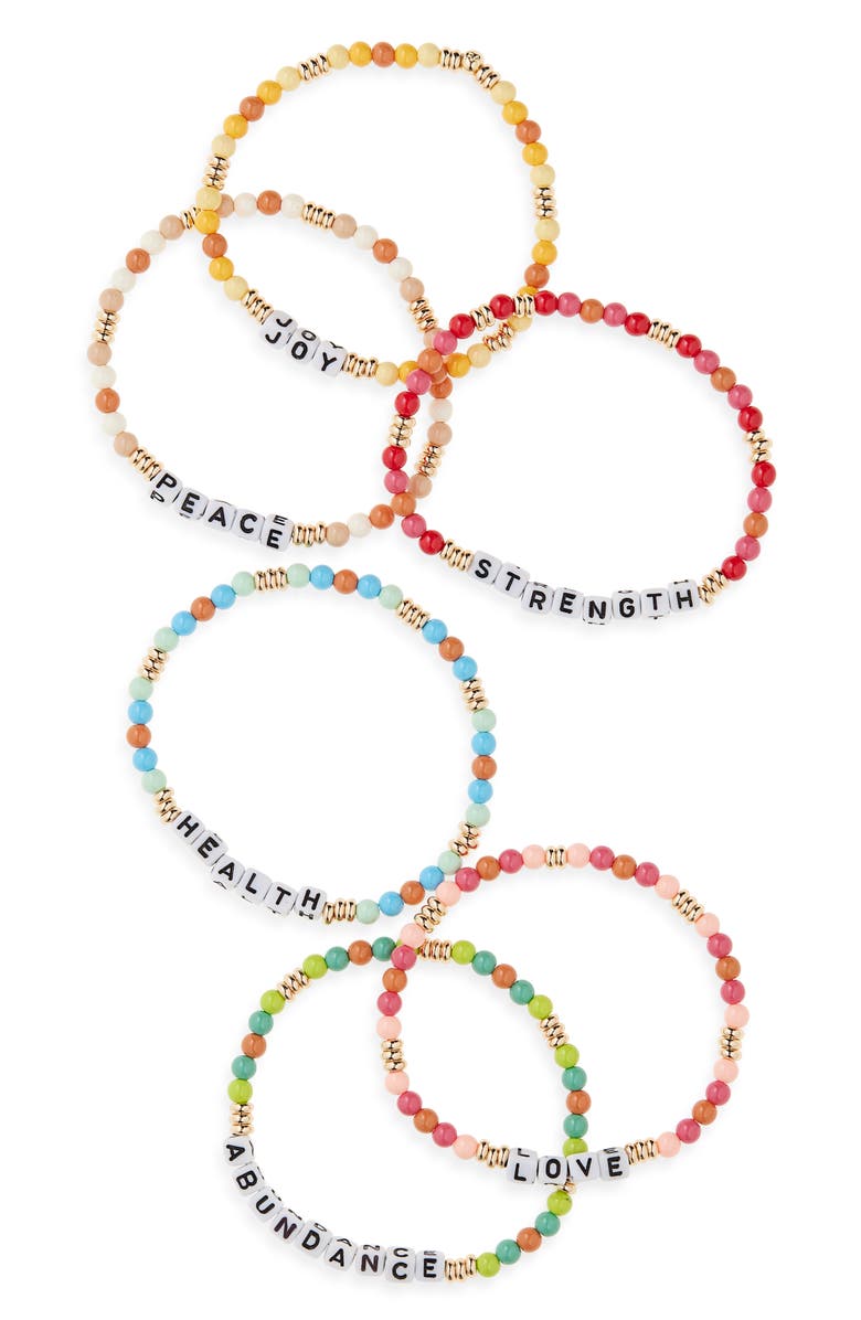 ROXANNE ASSOULIN Wish You Set of 8 Bracelets, Main, color, Multi