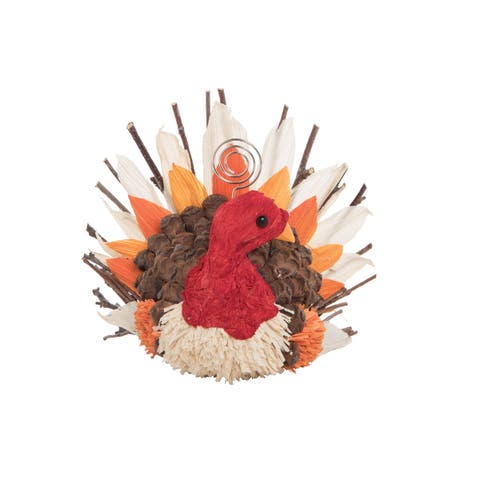 Natural Turkey Card Holder
