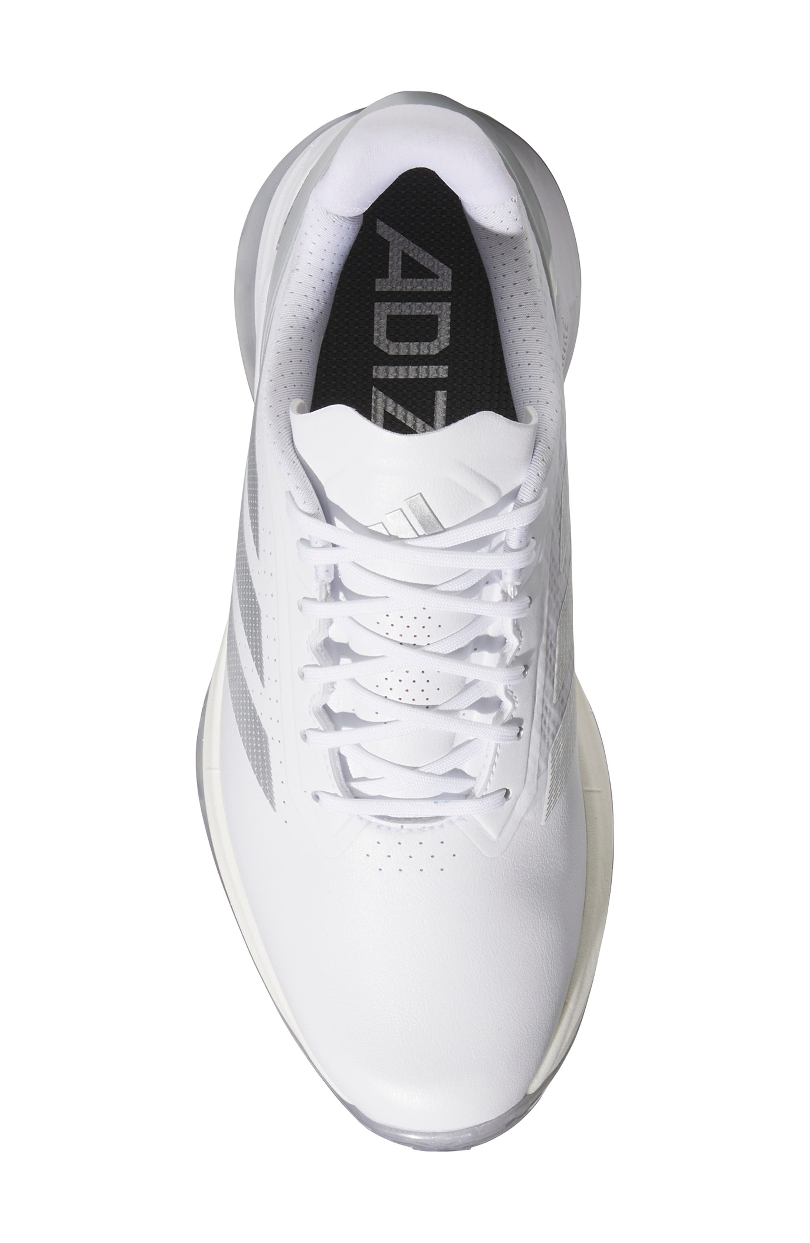 adidas Adizero ZG Golf Shoe, Alternate, color, White/ Silver Met./ Grey Two