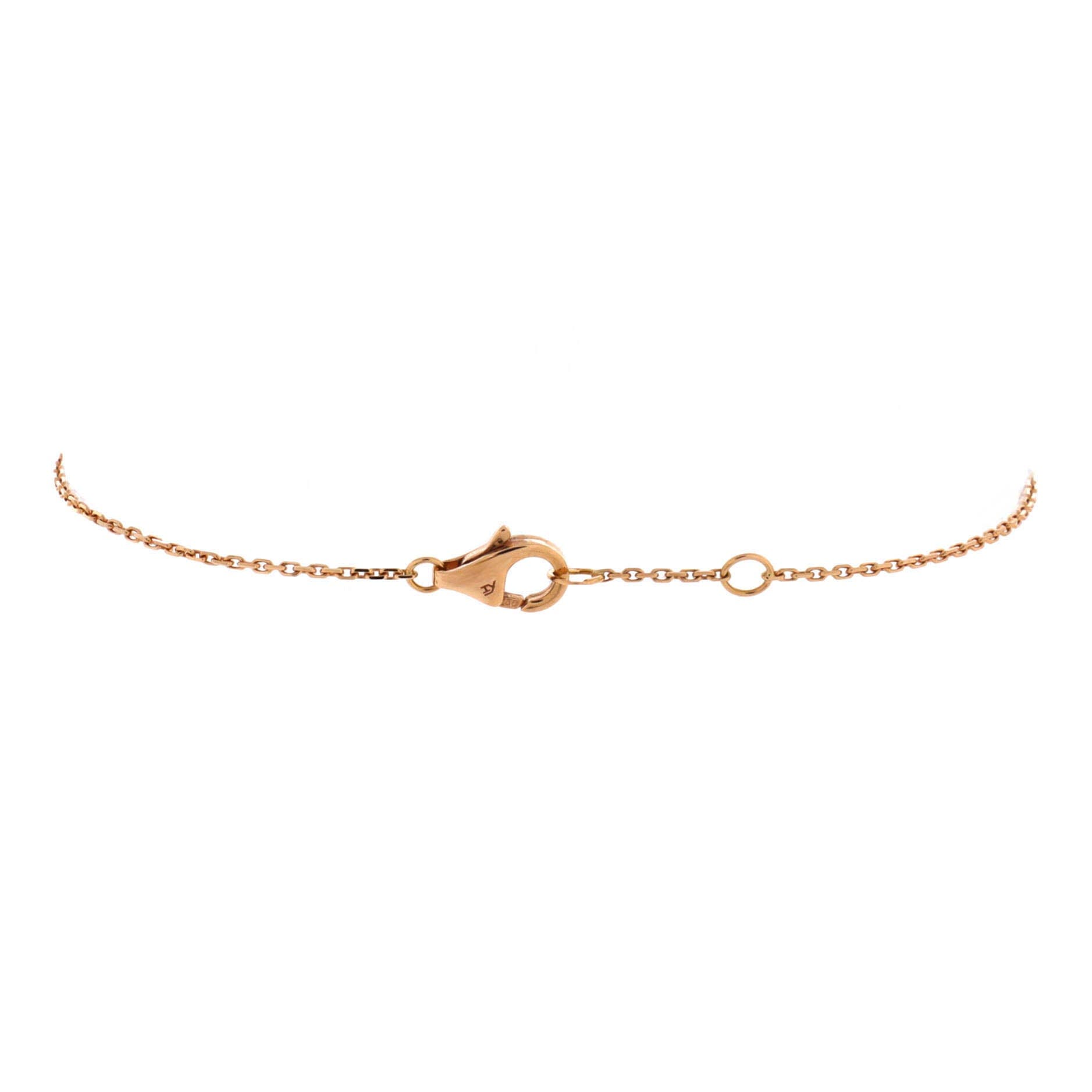 Amulette de Cartier Bracelet 18K Rose Gold with Diamond and Pink Opal XS, Alternate, color, Metallic Gold