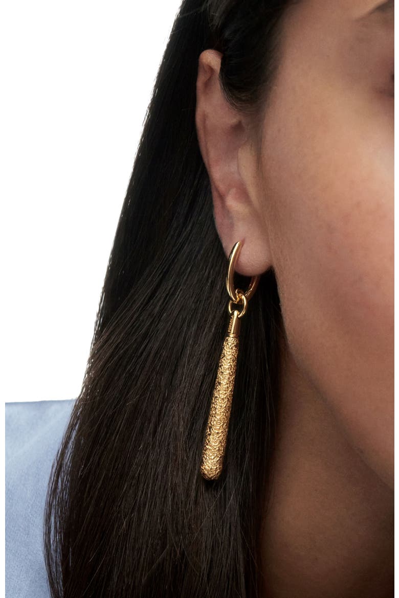 Popcorn Supreme Jupiter Single Hoop, Alternate, color, Gold