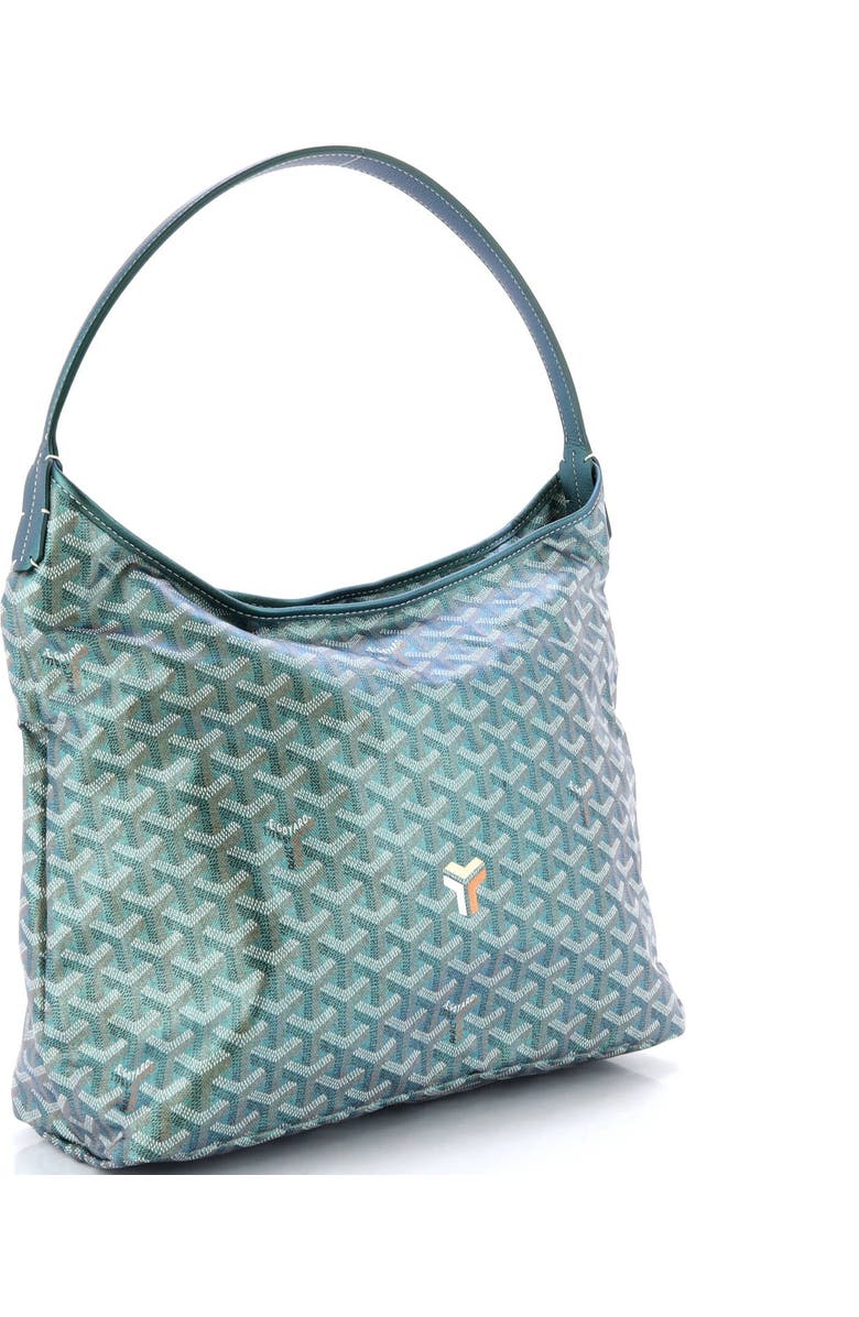 Pre-Owned Goyard Boheme Hobo Iridescent Coated Canvas, Alternate, color, Green