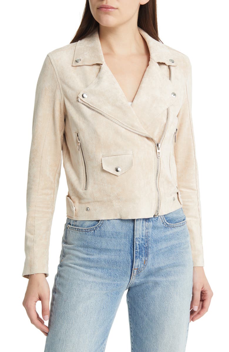 BLANKNYC Faux Suede Moto Jacket, Alternate, color,