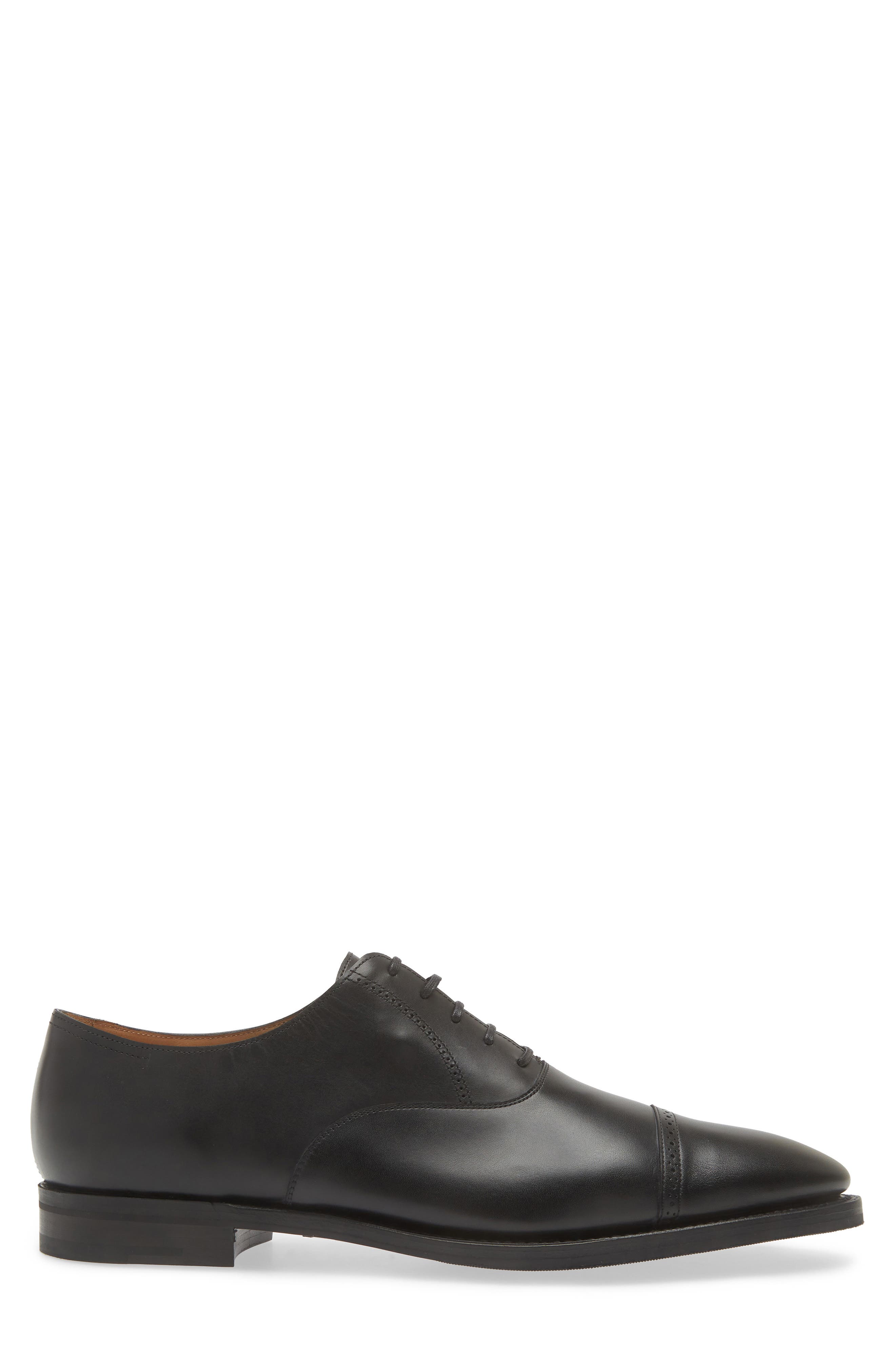Bristol Cap Toe Oxford, Alternate, color, BLACK