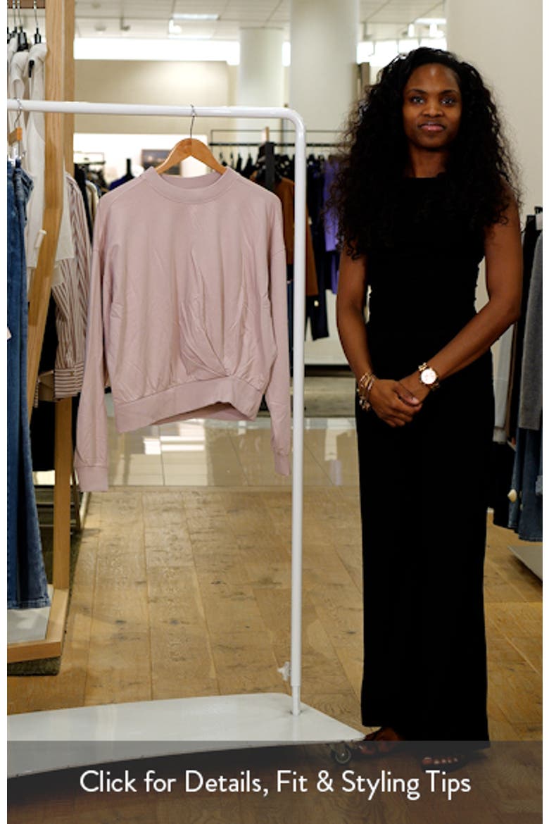Luxe Terry Pleated Pullover video