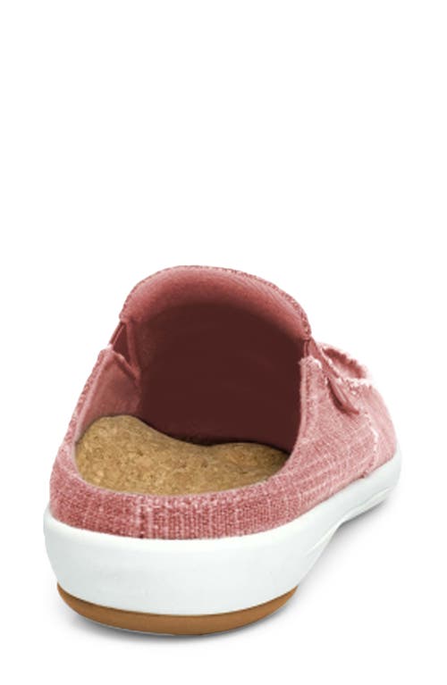 Revitalign Siesta Orthotic Canvas Slip-on Shoe In Rose Tan