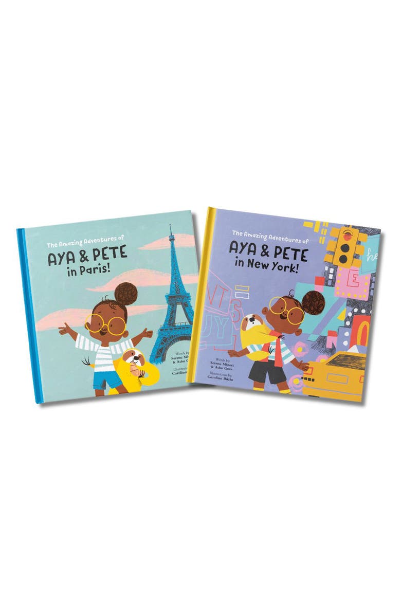 AYA AND PETE 'The Amazing Adventures of Aya & Pete' Paris & NYC Duo Book Set, Main, color,