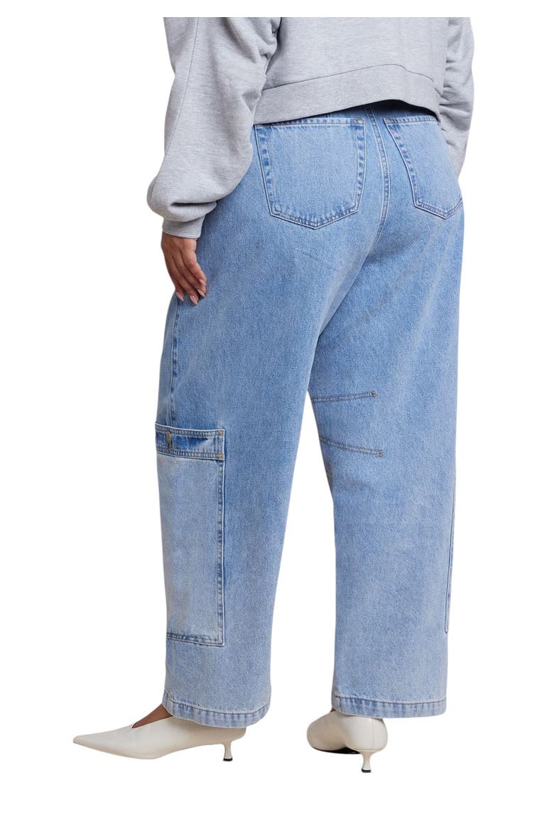 Low Rise Pocket Detail Loose Jean, Alternate, color, LIGHT WASH