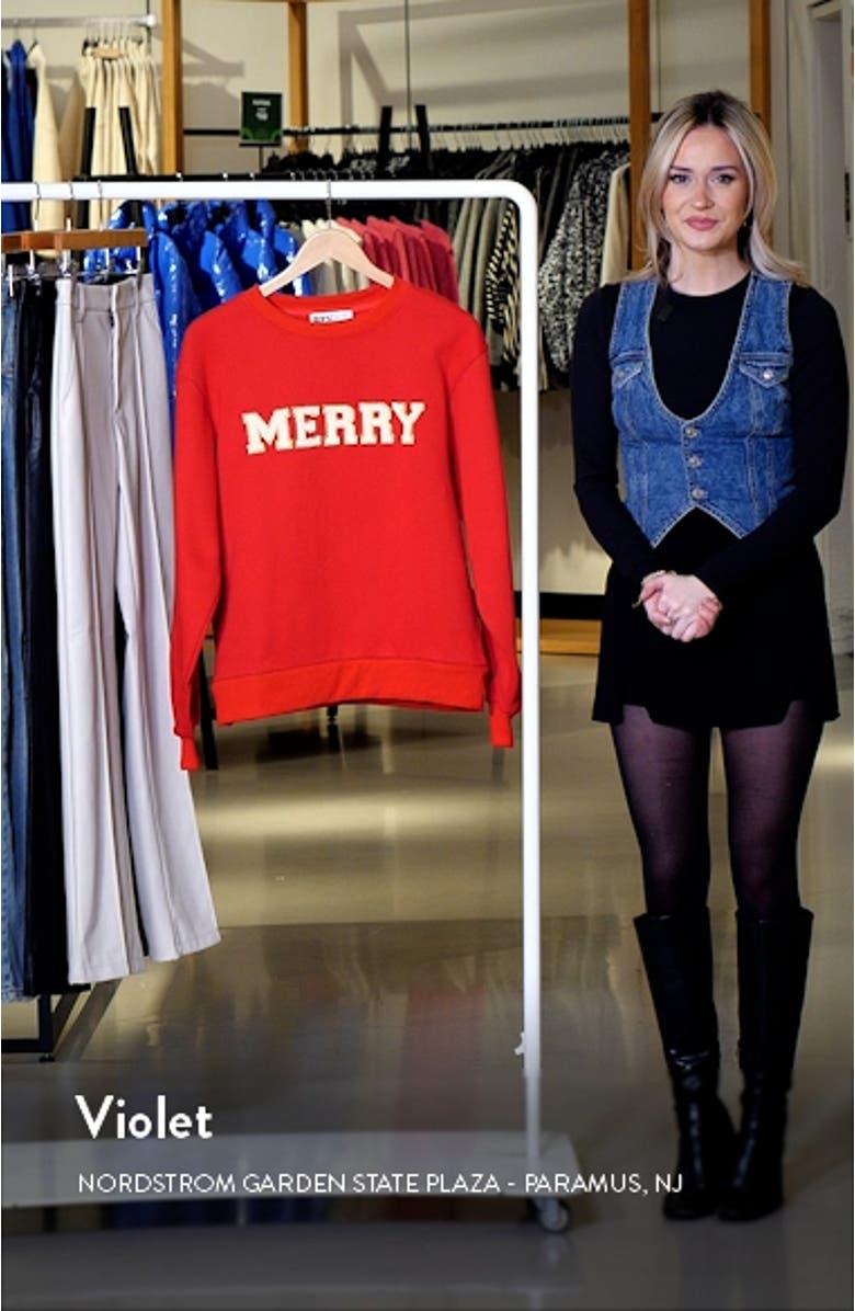 Dawn Merry Graphic Sweatshirt, sales video thumbnail