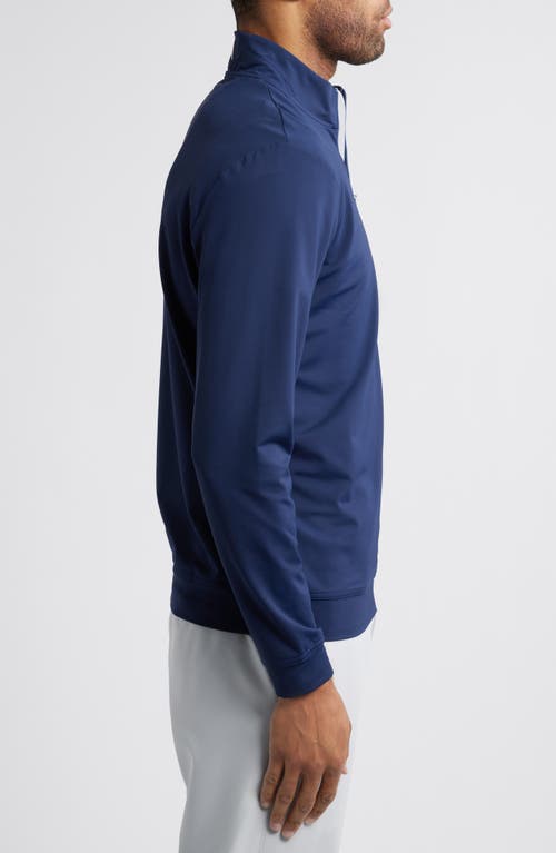 Johnnie-o Motion Performance Quarter Zip In Navy