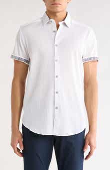 Robert Graham Piers Short Sleeve Woven Button-Up Shirt