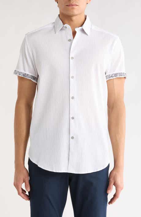 Robert Graham Piers Short Sleeve Woven Button-Up Shirt