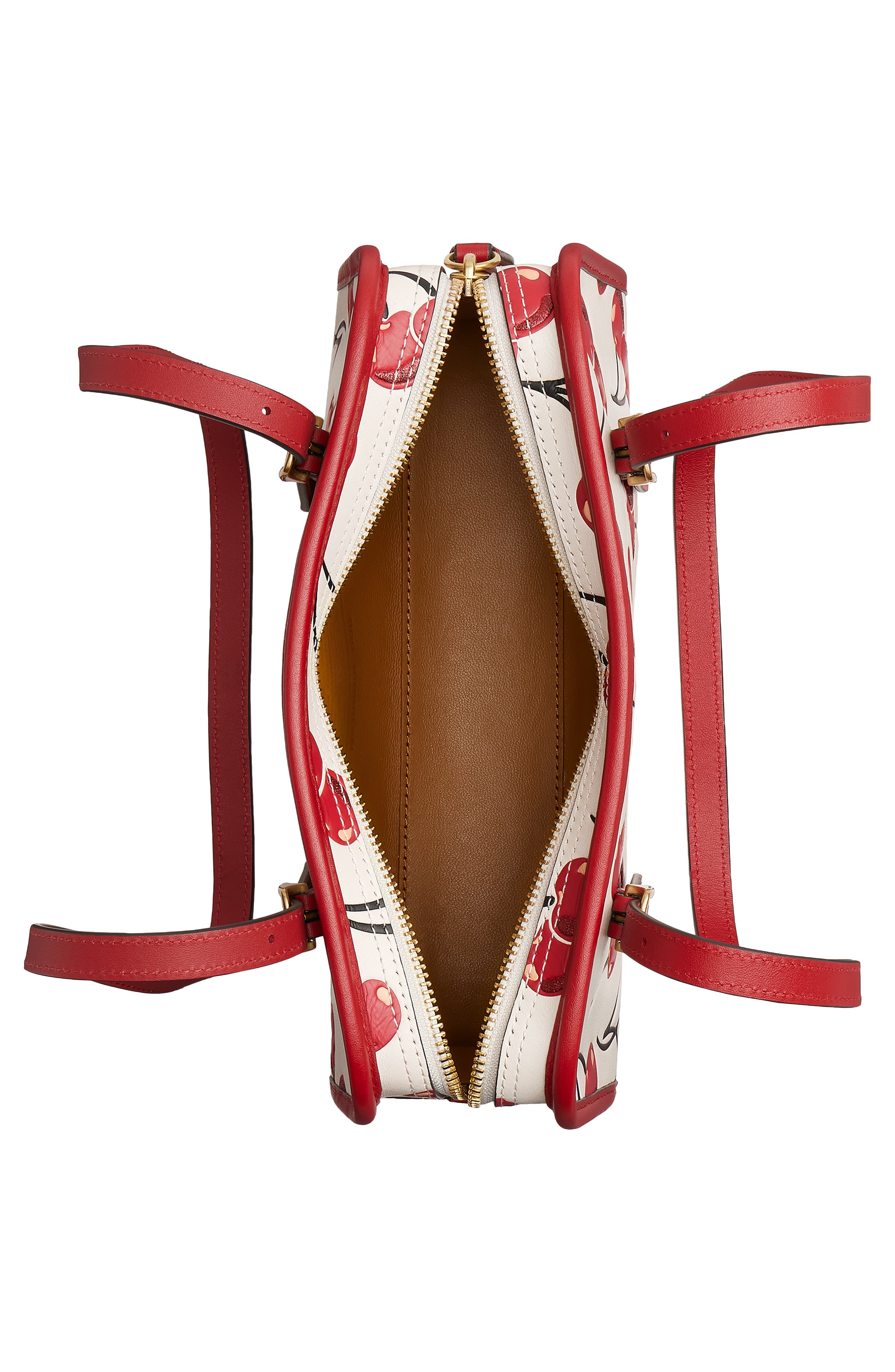 COACH Originals Cherry Print Zip Bag, Alternate, color, 