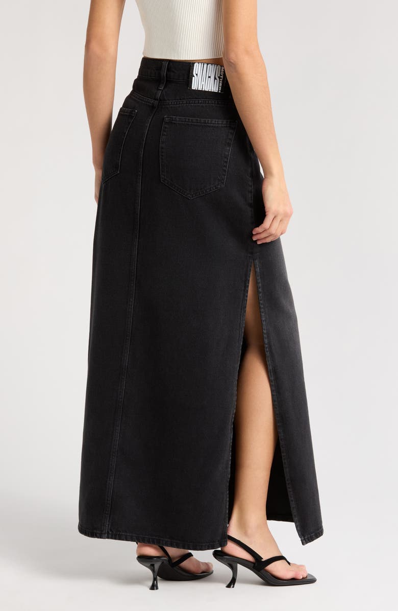 MOTHER The Fun Dip Slice Maxi Skirt, Alternate, color, Late Night Lick