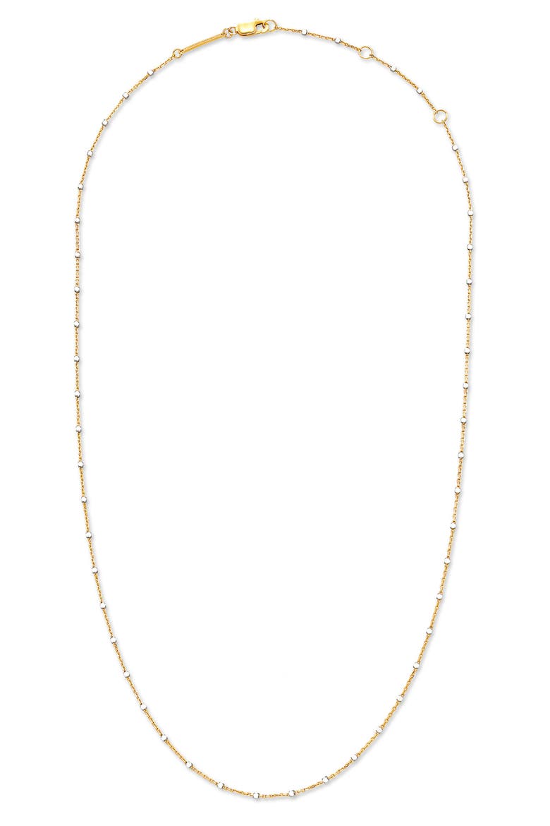 Two-Tone Satellite Chain Necklace, Alternate, color, 18K GOLD RHODIUM BEAD