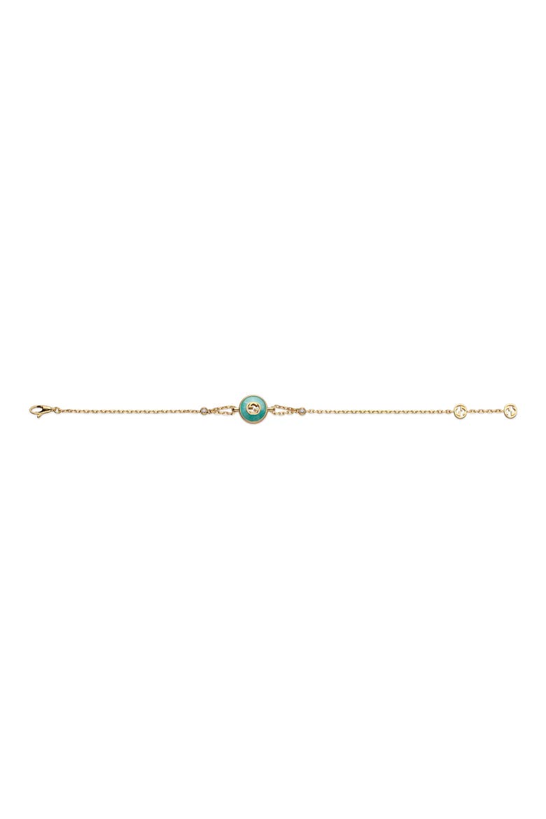 Interlocking GG 18K Gold & Diamond Chain Bracelet, Alternate, color, YELLOW GOLD