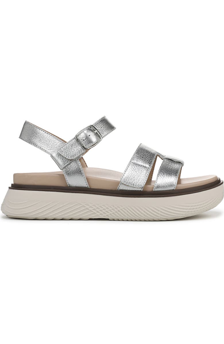 Vionic Solana Metallic Platform Sandal, Alternate, color, Silver