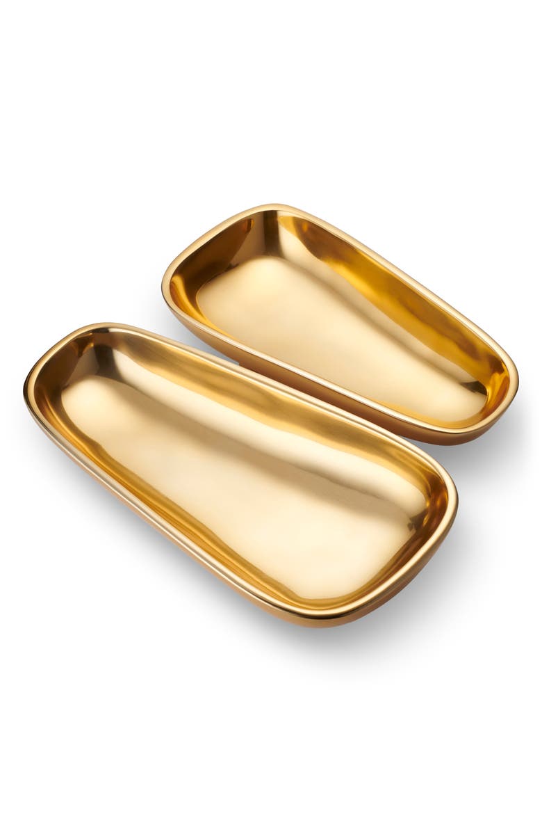 Aerin Valerio Large Footed Bowl, Alternate, color, Gold